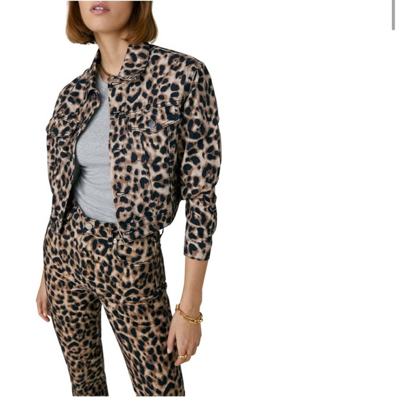 Reformation Cora Leopard Jean Jacket - Picture 6 of 6